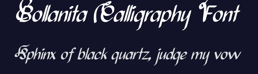 Bollanita Calligraphy Font by andikastudio — Script Handwritten Font — thumbnail 2
