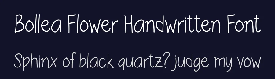 Bollea Flower Handwritten Font by andikastudio — Script Handwritten Font — thumbnail 2