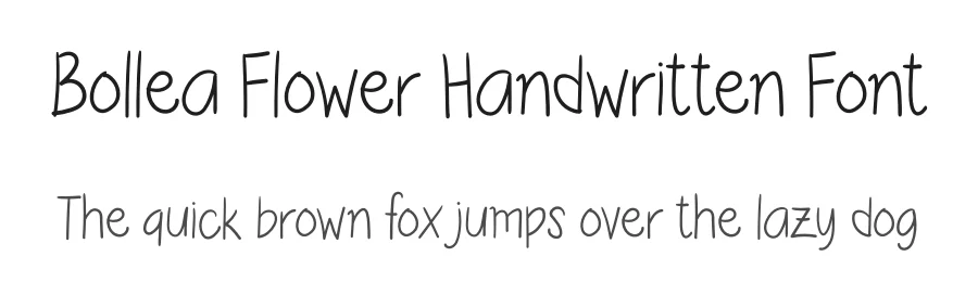 Bollea Flower Handwritten Font by andikastudio — Script Handwritten Font