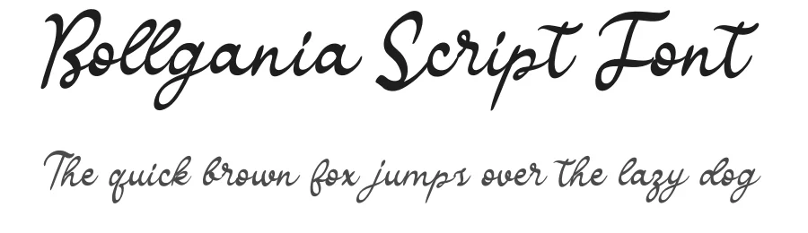 Bollgania Script Font by andikastudio — Script Handwritten Font