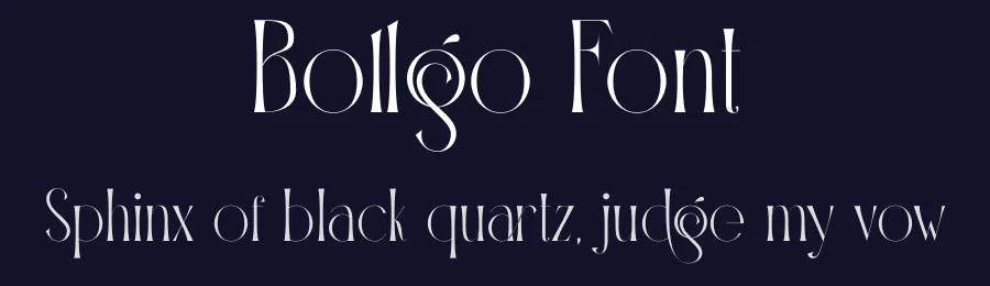 Bollgo Font by yaqublekker — Display Font — thumbnail 2