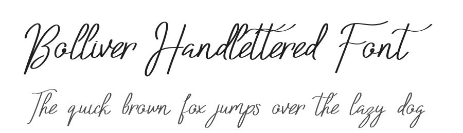 Bolliver Handlettered Font by edricstudio — Script Handwritten Font