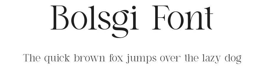 Bolsgi Font by ErmediaStudio — Serif Font