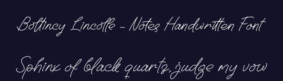 Boltincy Lincolle – Notes Handwritten Font by stylishtype.co — Script Handwritten Font — thumbnail 2