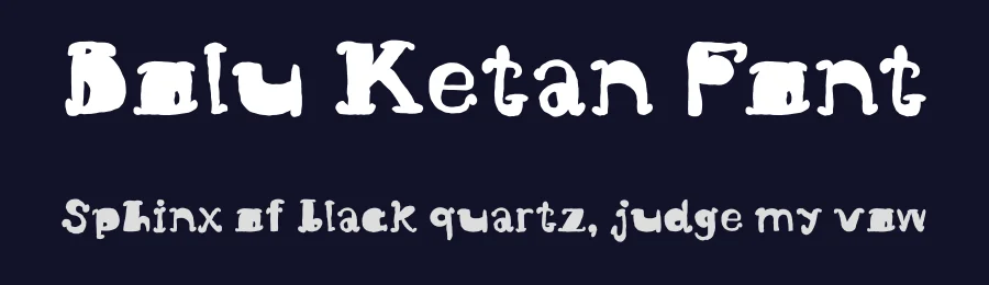 Bolu Ketan Font by Jelek Type — Display Font — thumbnail 2