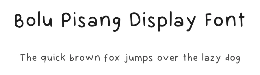 Bolu Pisang Display Font by bycrayon — Script Handwritten Font
