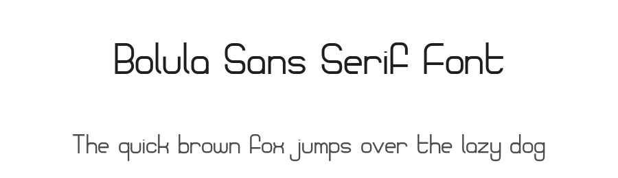 Bolula Sans Serif Font by White Supply — Sans Serif Font