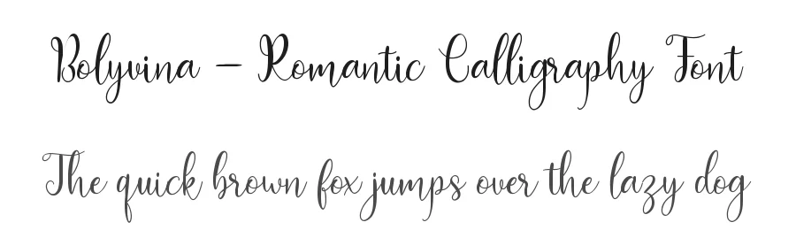 Bolyvina – Romantic Calligraphy Font by Almarkhatype — Script Handwritten Font