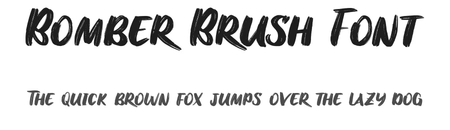 Bomber Brush Font by bearydsgn — Script Handwritten Font