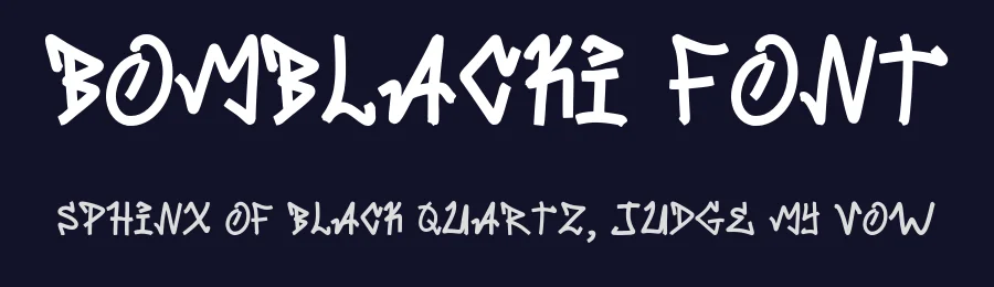 Bomblacki Font by Javanicestudio — Display Font — thumbnail 2