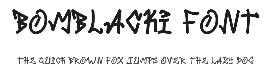 Bomblacki Font by Javanicestudio — Display Font