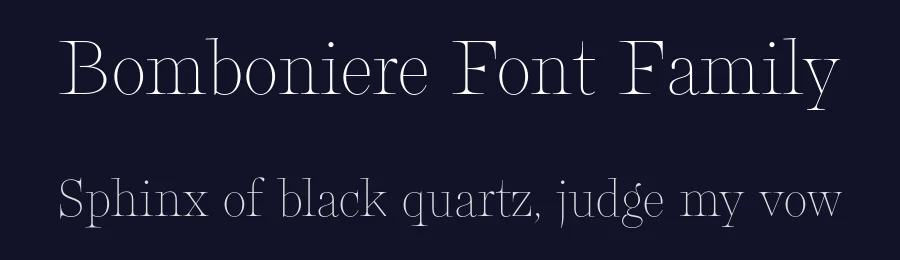Bomboniere Font Family by Dada Studio — Serif Font — thumbnail 2