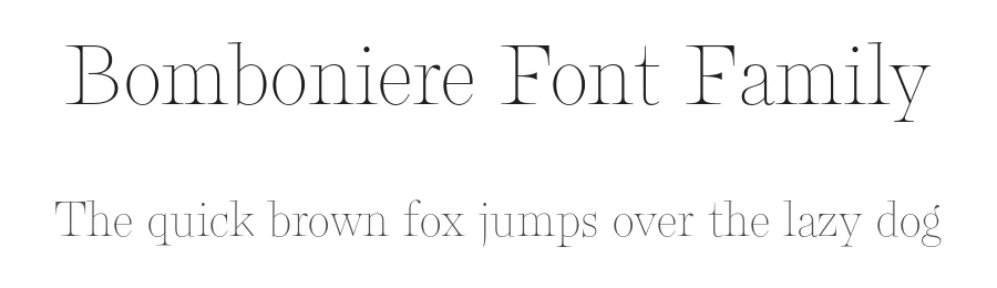 Bomboniere Font Family by Dada Studio — Serif Font