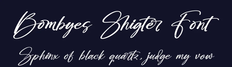 Bombyes Shigter Font by stylishtype.co — Script Handwritten Font — thumbnail 2
