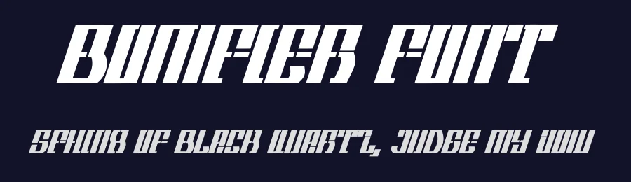 Bomfier Font by Dhabee — Display Font — thumbnail 2