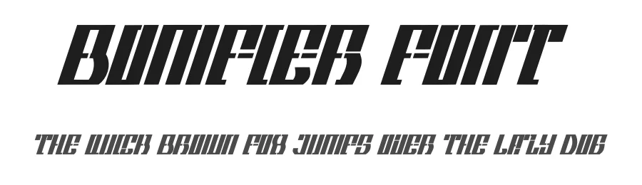 Bomfier Font by Dhabee — Display Font