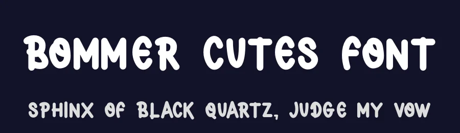 Bommer Cutes Font by futuristypestudio — Display Font — thumbnail 2
