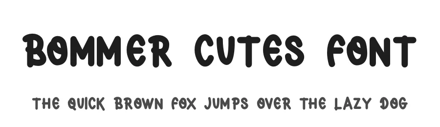 Bommer Cutes Font by futuristypestudio — Display Font
