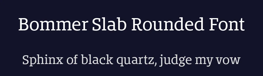 Bommer Slab Rounded Font by dooType — Display Font — thumbnail 2