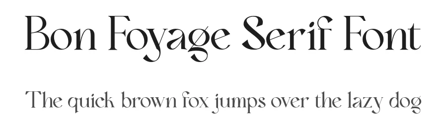 Bon Foyage Serif Font by Dharmas Studio — Serif Font