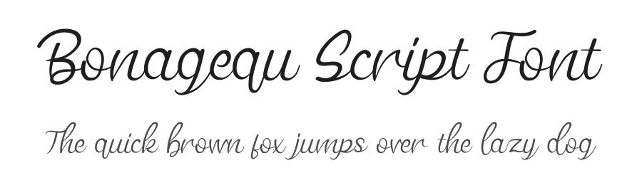 Bonagequ Script Font by andikastudio — Script Handwritten Font