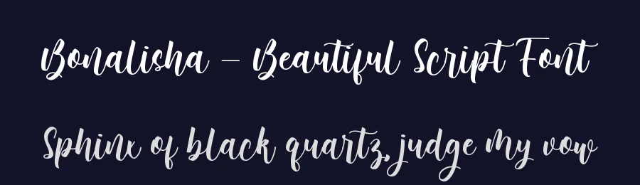 Bonalisha – Beautiful Script Font by Almarkha Type — Decorative Font — thumbnail 2