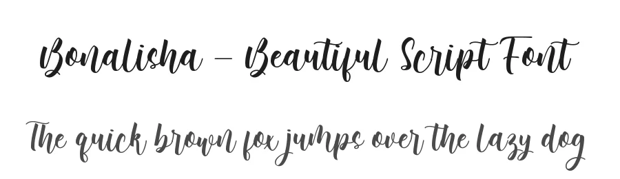 Bonalisha – Beautiful Script Font by Almarkha Type — Decorative Font