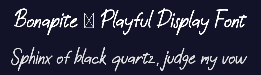 Bonapite – Playful Display Font by Hasbi Creative — Decorative Font — thumbnail 2