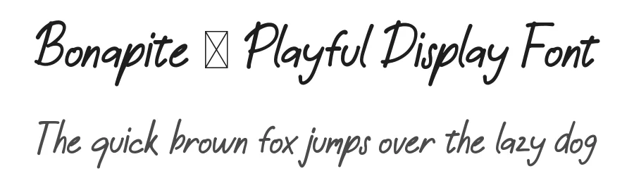Bonapite β Playful Display Font by Hasbi Creative β Decorative Font