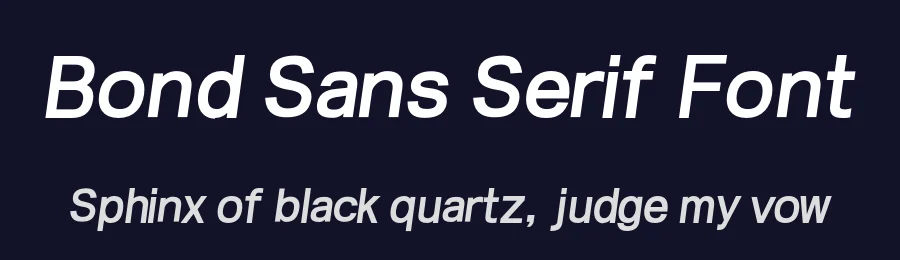Bond Sans Serif Font by Arief rochman — Sans Serif Font — thumbnail 2