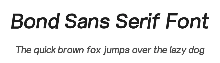 Bond Sans Serif Font by Arief rochman — Sans Serif Font