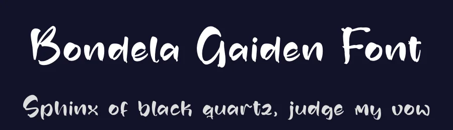 Bondela Gaiden Font by perspectype — Script Handwritten Font — thumbnail 2