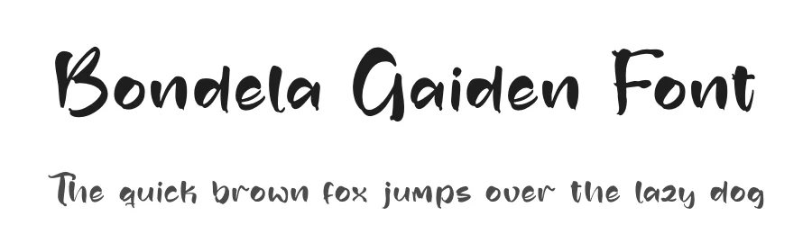 Bondela Gaiden Font by perspectype — Script Handwritten Font