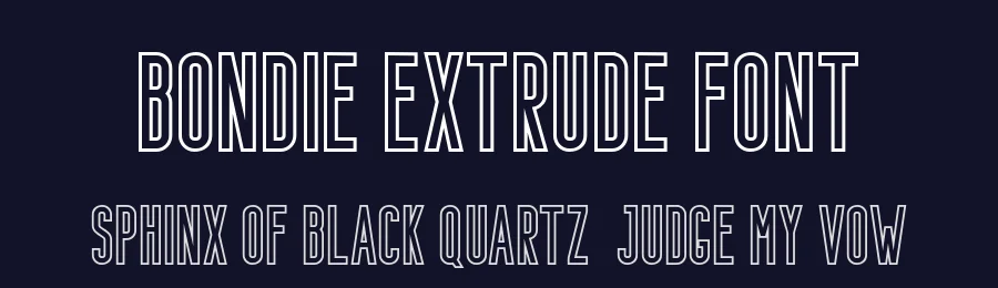 Bondie Extrude Font by craftsupplyco — Sans Serif Font — thumbnail 2