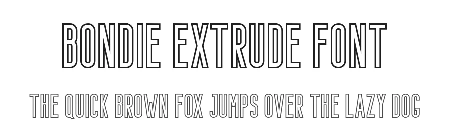 Bondie Extrude Font by craftsupplyco β Sans Serif Font