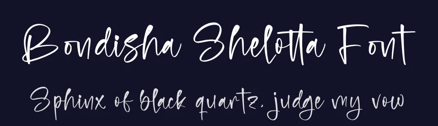 Bondisha Shelotta Font by glorytype — Script Handwritten Font — thumbnail 2