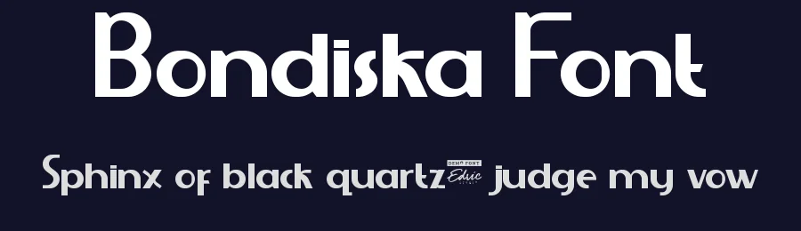 Bondiska Font by edricstudio — Display Font — thumbnail 2