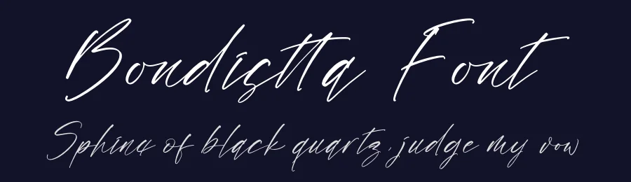 Bondistta Font by letterfabric — Script Handwritten Font — thumbnail 2