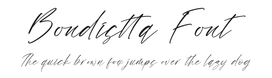 Bondistta Font by letterfabric — Script Handwritten Font