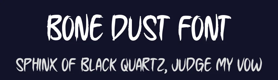 Bone Dust Font by Seemly Fonts — Display Font — thumbnail 2