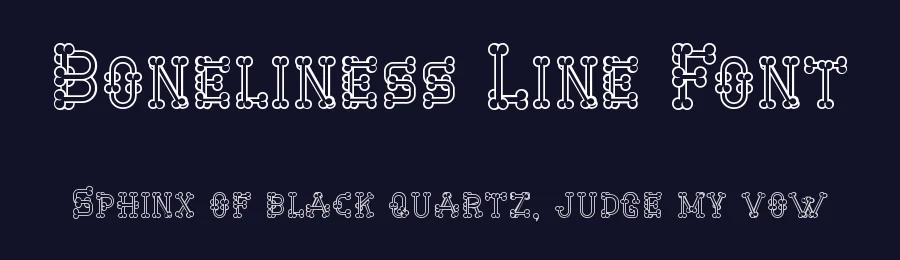 Boneliness Line Font by imamfathoni0 — Display Font — thumbnail 2