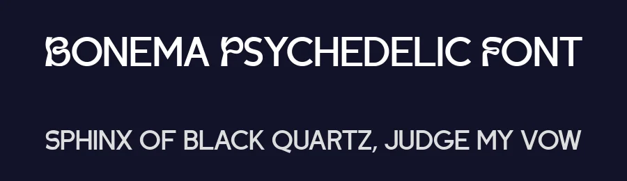 Bonema Psychedelic Font by Typebae — Display Font — thumbnail 2