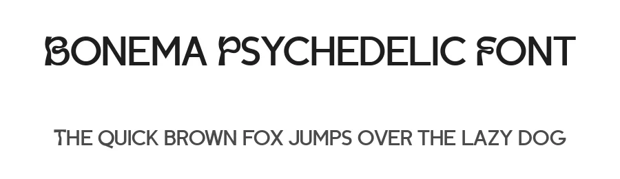 Bonema Psychedelic Font by Typebae β Display Font