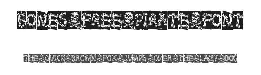 Bones Free Pirate Font by Igor Grovich — Decorative Font