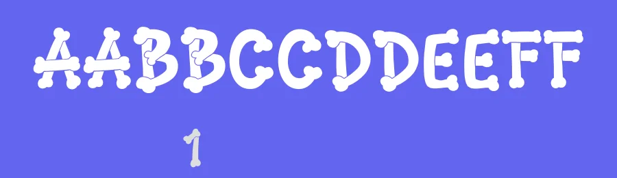 Bonezkul Display Font by Mighty Gummy Factory — Display Font — thumbnail 3