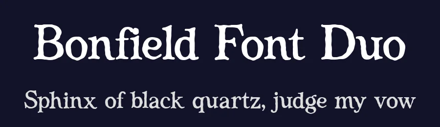 Bonfield Font Duo by Honestype — Serif Font — thumbnail 2