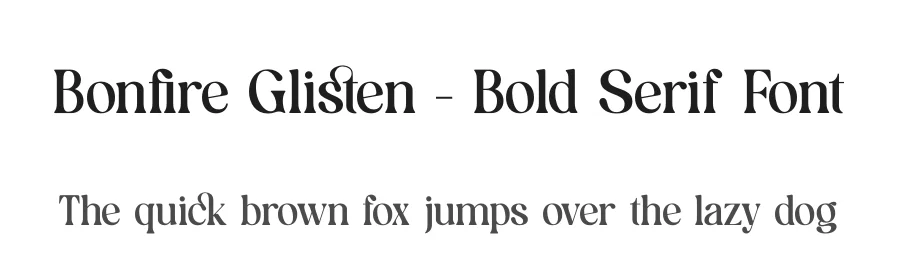Bonfire Glisten – Bold Serif Font by timelesstype.co — Display Font