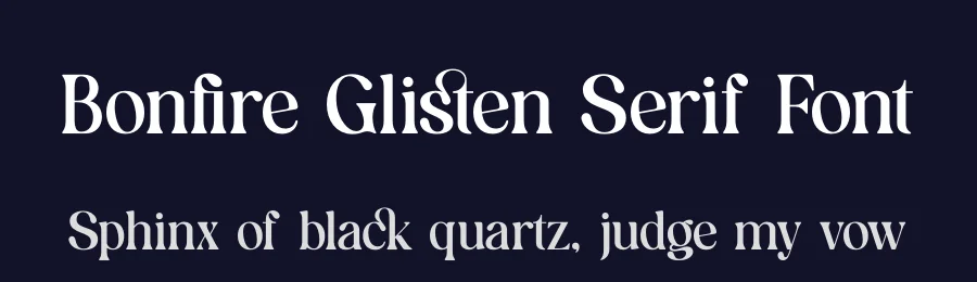 Bonfire Glisten Serif Font by timelesstype.co — Serif Font — thumbnail 2