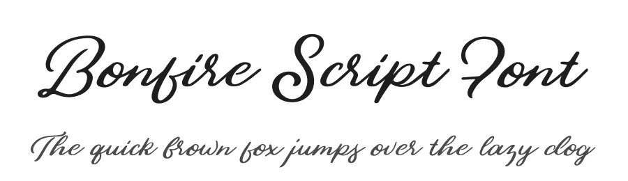Bonfire Script Font by Hustle Supply Co β Script Handwritten Font