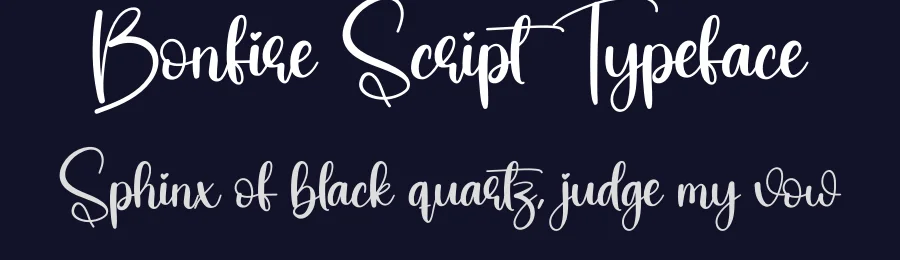 Bonfire Script Typeface by creativeletter — Script Handwritten Font — thumbnail 2